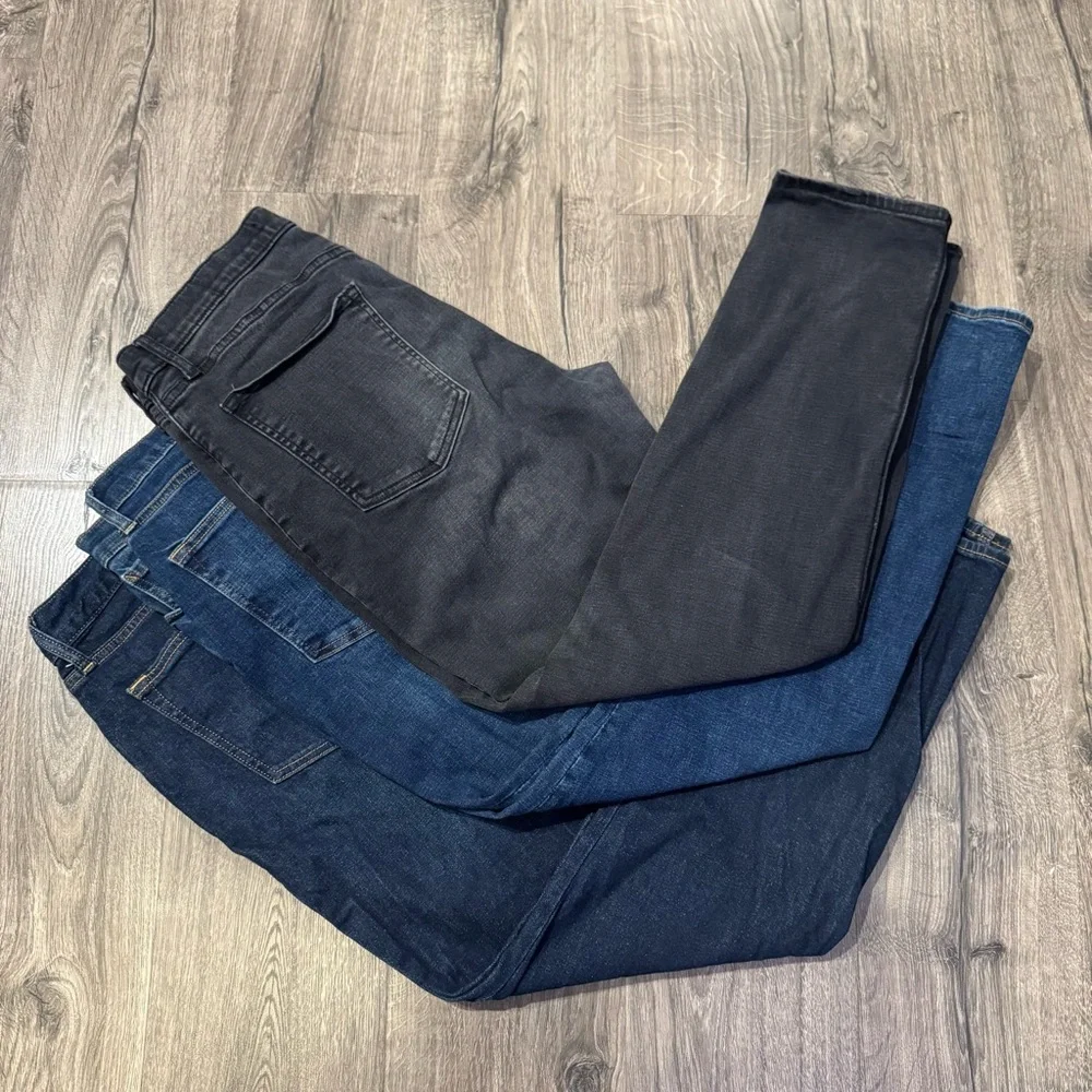 Old Navy Men's Black Blue Jeans bundle set of 3 size 36x32 athletic taper flex - Picture 1 of 11